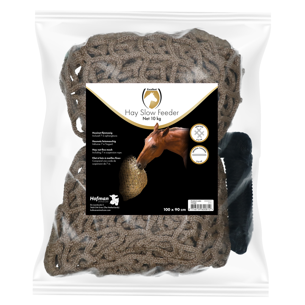 Hay Slow Feeder Net 10 kg (45 mm) - Hooinet voor Paarden - afbeelding 2