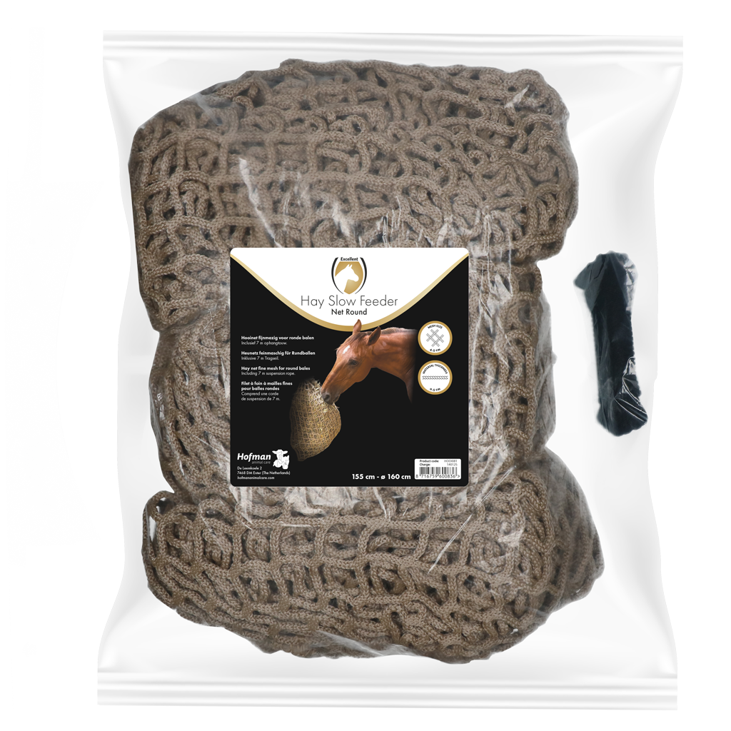 Hay Slow Feeder Net Ronde Baal - Hooinet voor Paarden - afbeelding 2