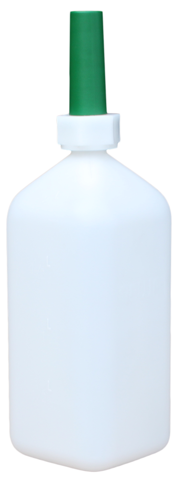 Ingeef Fles Rund / Kalf 'Gewa' 2l - Handige ingeeffles voor jongvee - afbeelding 1
