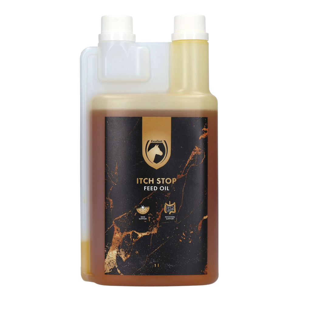 Excellent Horse Itch Stop Feed Oil 1 l - Huidverzorging voor Paarden - afbeelding 1