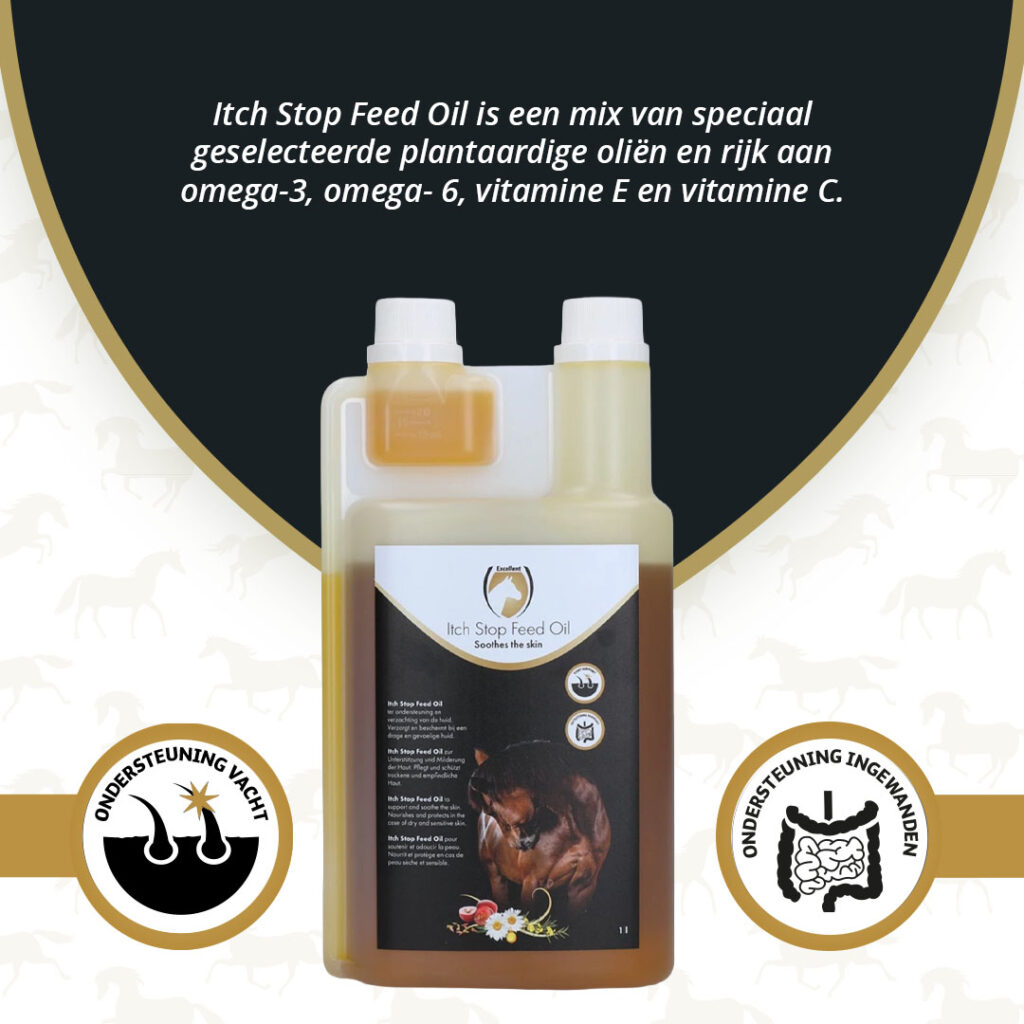 Excellent Horse Itch Stop Feed Oil 1 l - Huidverzorging voor Paarden - afbeelding 2