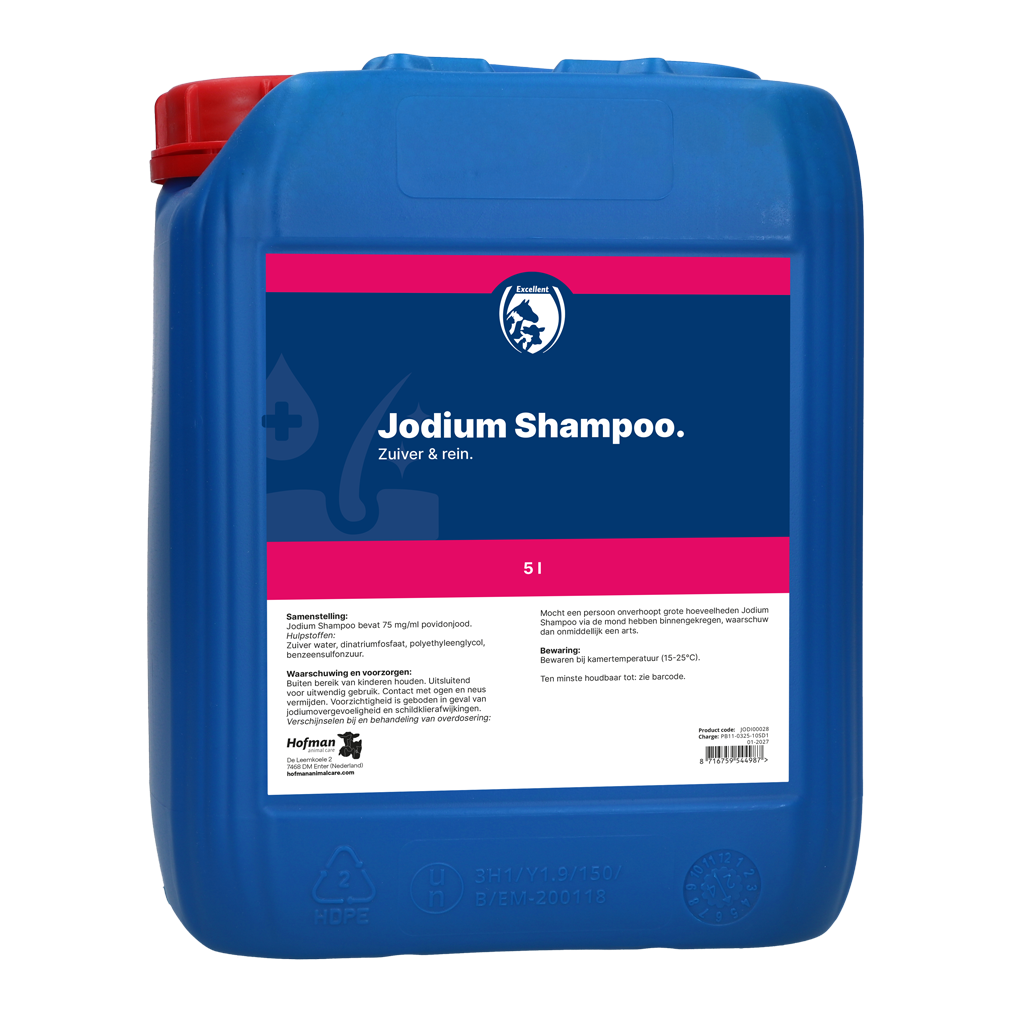 Excellent Jodium Shampoo 5 l - Voor het reinigen van vacht en huid