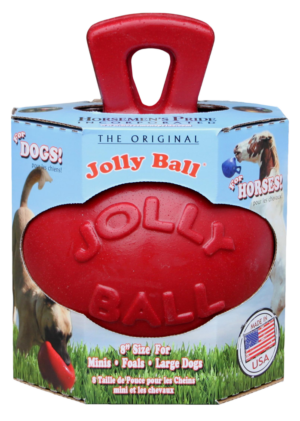 Jolly Ball Dual Rood - Zachte speelbal voor paarden