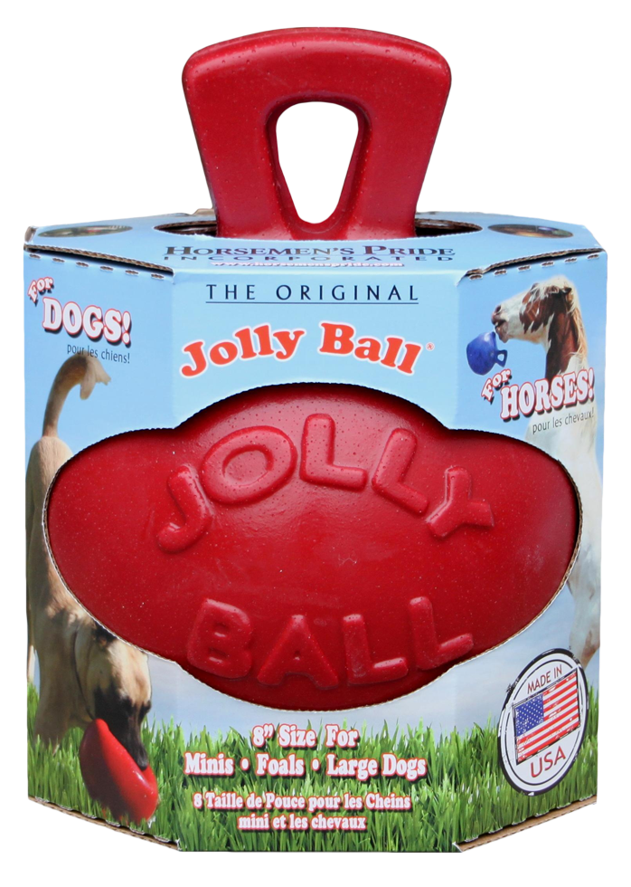 Jolly Ball Dual Rood - Zachte speelbal voor paarden - afbeelding 1