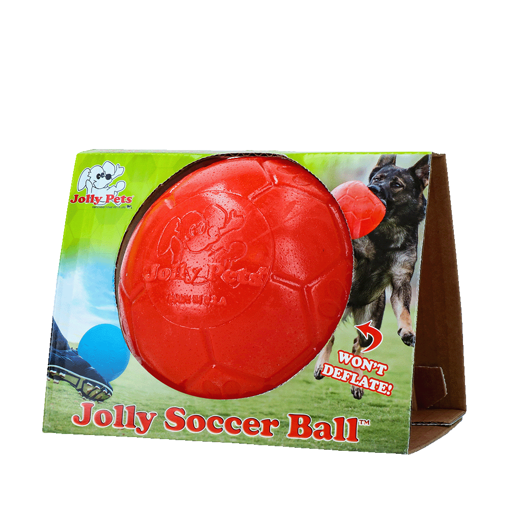 Jolly Soccer Ball Oranje S (15 cm) - Speelbal voor Honden - afbeelding 1