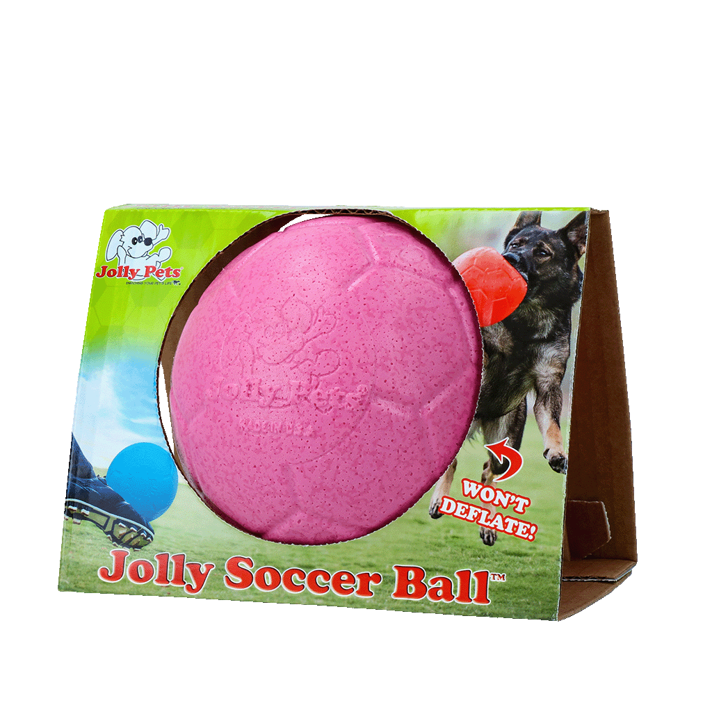 Jolly Soccer Ball Roze S (15 cm) - Duurzaam Speelgoed voor Honden - afbeelding 1