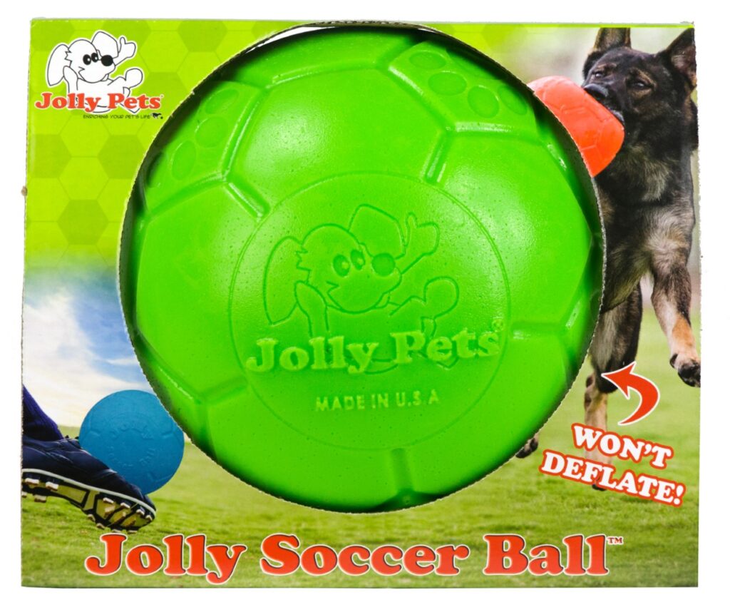 Jolly Soccer Ball Groen S (15 cm) - Speelbal voor Honden - afbeelding 2
