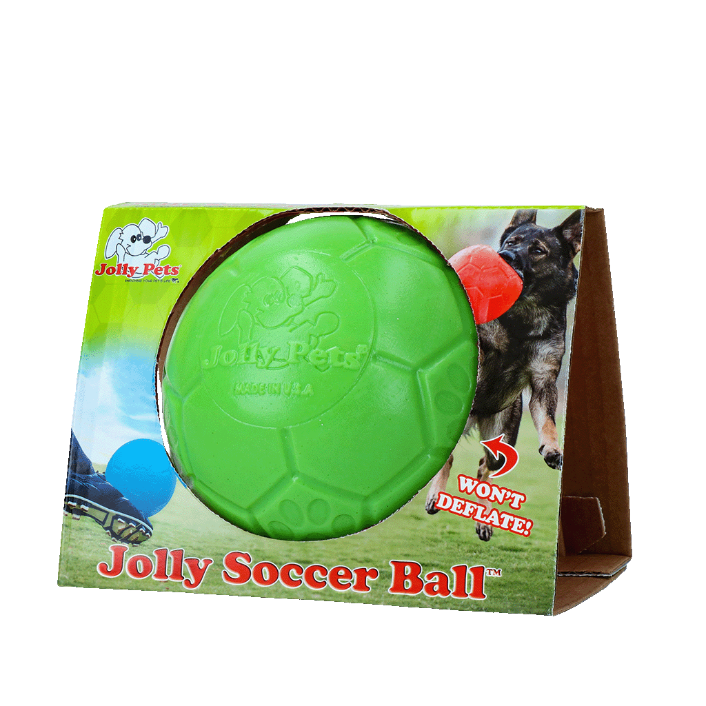 Jolly Soccer Ball Groen S (15 cm) - Speelbal voor Honden - afbeelding 1