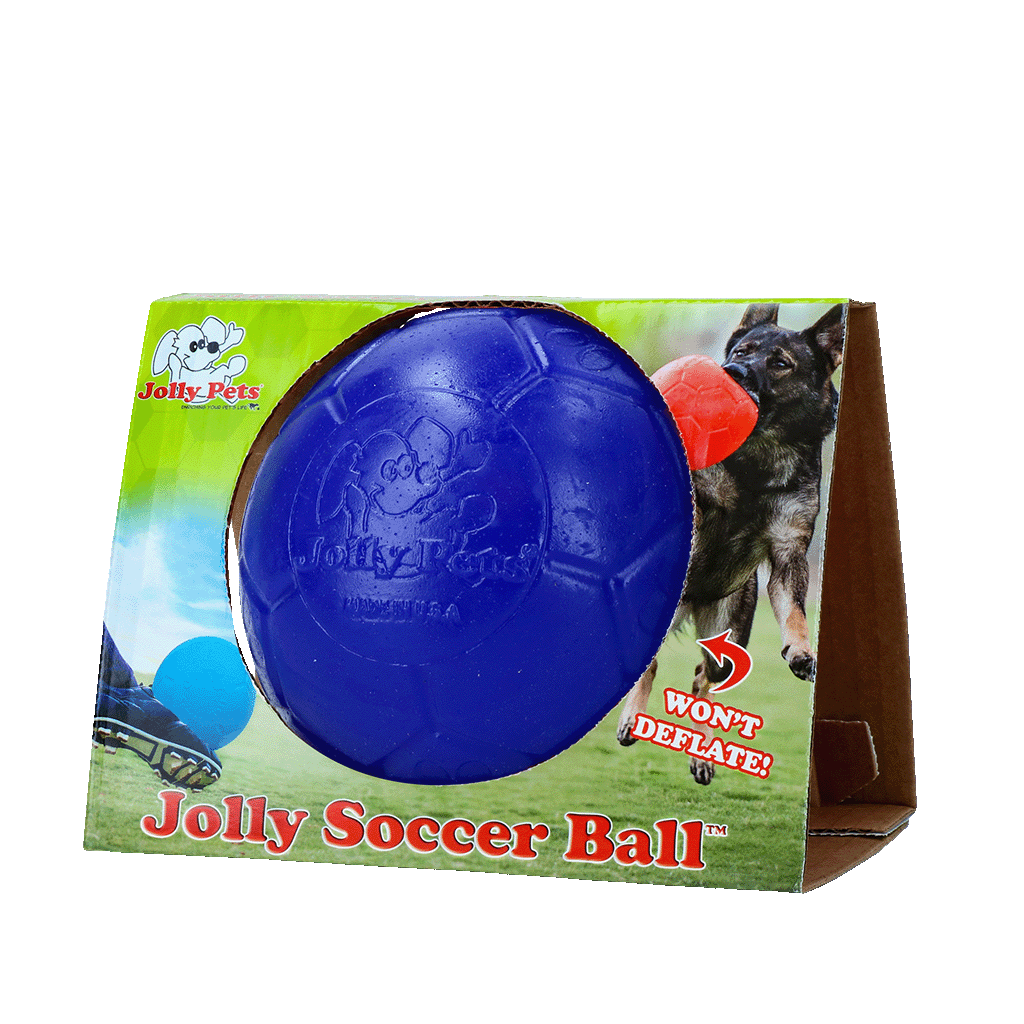 Jolly Soccer Ball Blauw S (15 cm) - Honden Speelbal - afbeelding 1