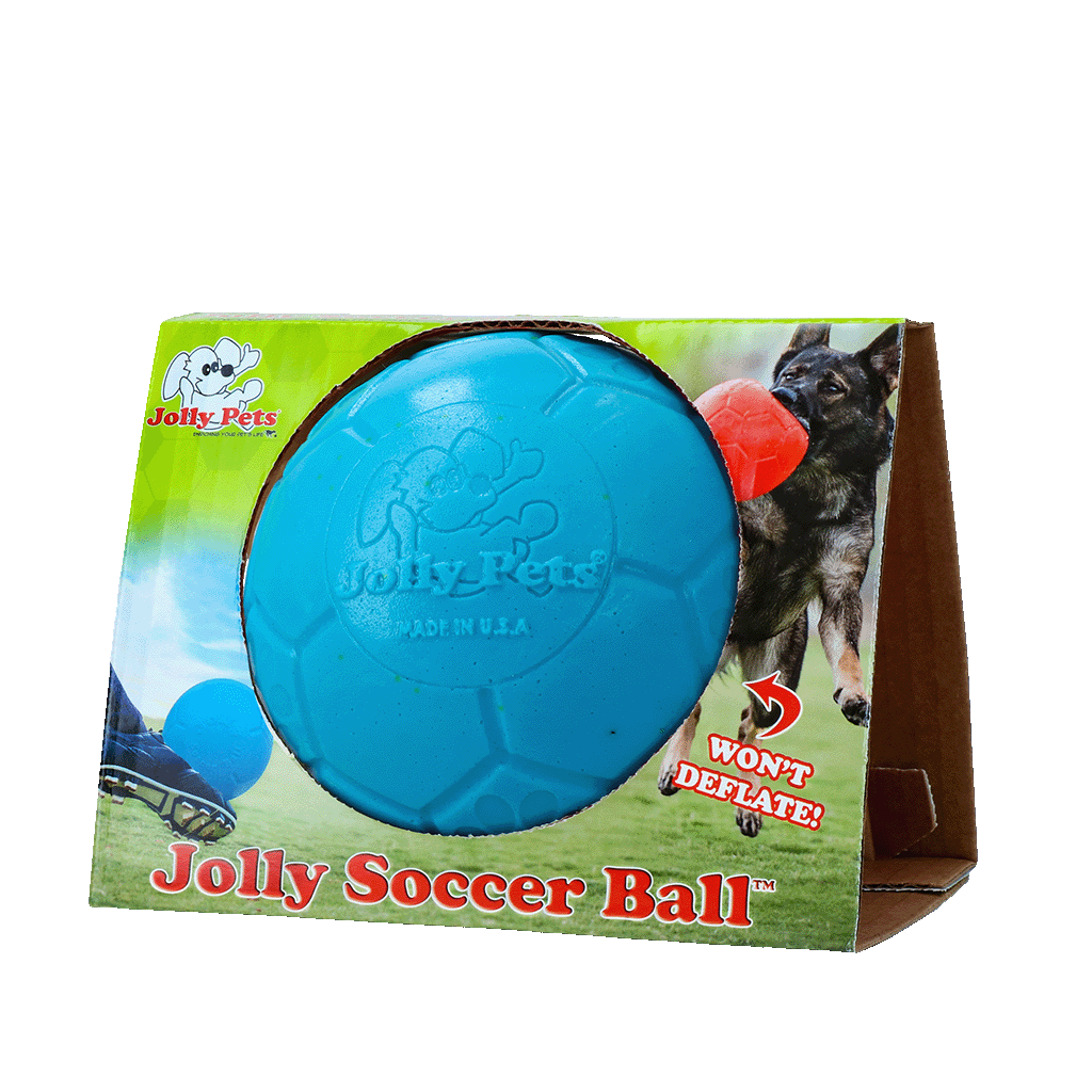 Jolly Soccer Ball Lichtblauw S (15 cm) - Speelbal voor Honden - afbeelding 1