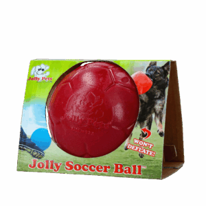 Jolly Soccer Ball Rood S 15 cm - Speelbal voor Honden