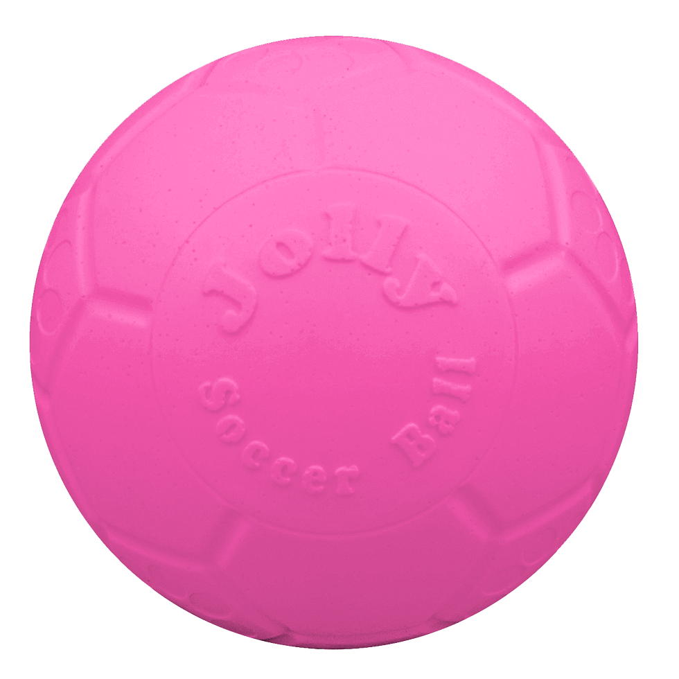 Jolly Soccer Ball Roze L (20 cm) - Speelbal voor Honden - afbeelding 2