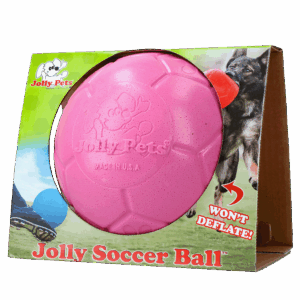 Jolly Soccer Ball Roze L (20 cm) - Speelbal voor Honden