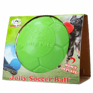 Jolly Soccer Ball Groen L (20 cm) - Duurzame Speelbal voor Honden