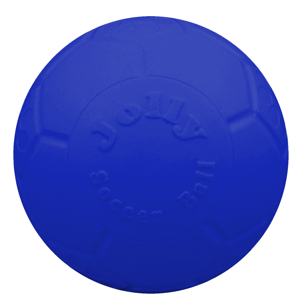 Jolly Soccer Ball Blauw L (20 cm) - Speelbal voor Honden - afbeelding 2
