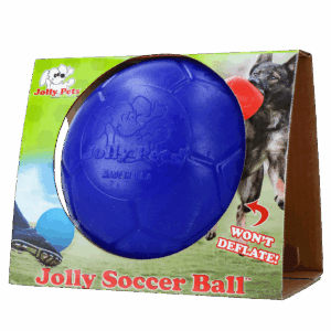 Jolly Soccer Ball Blauw L (20 cm) - Speelbal voor Honden