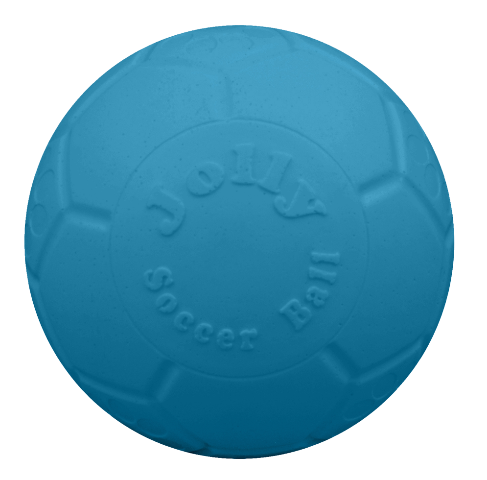 Jolly Soccer Ball Lichtblauw L (20 cm) - Speelbal voor Honden - afbeelding 2