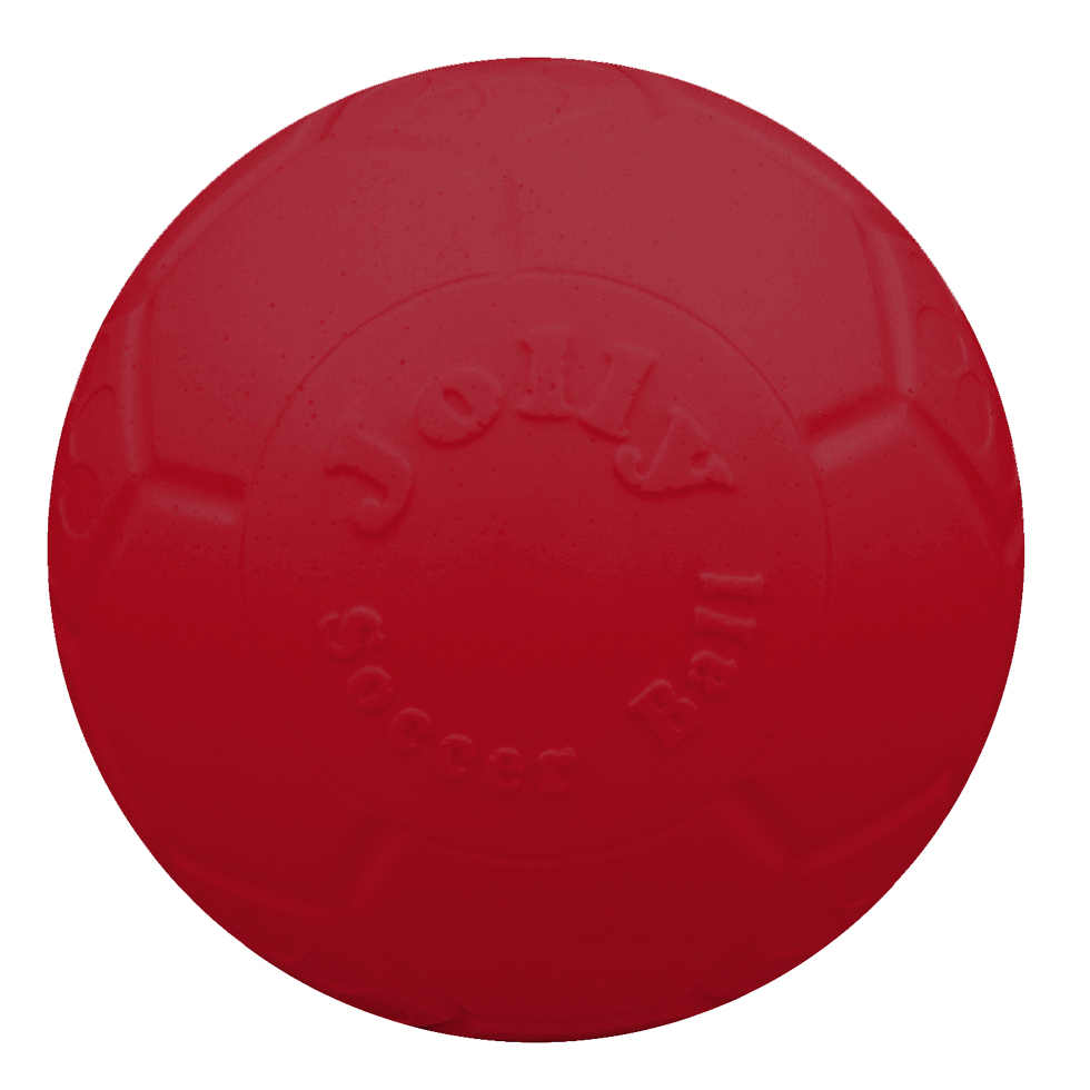 Jolly Soccer Ball Rood L (20 cm) - Duurzame Speelbal voor Honden - afbeelding 2