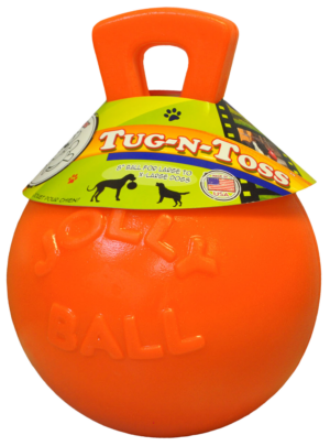 Jolly Tug-n-Toss Oranje L (20 cm) - Duurzame Speelbal voor Honden