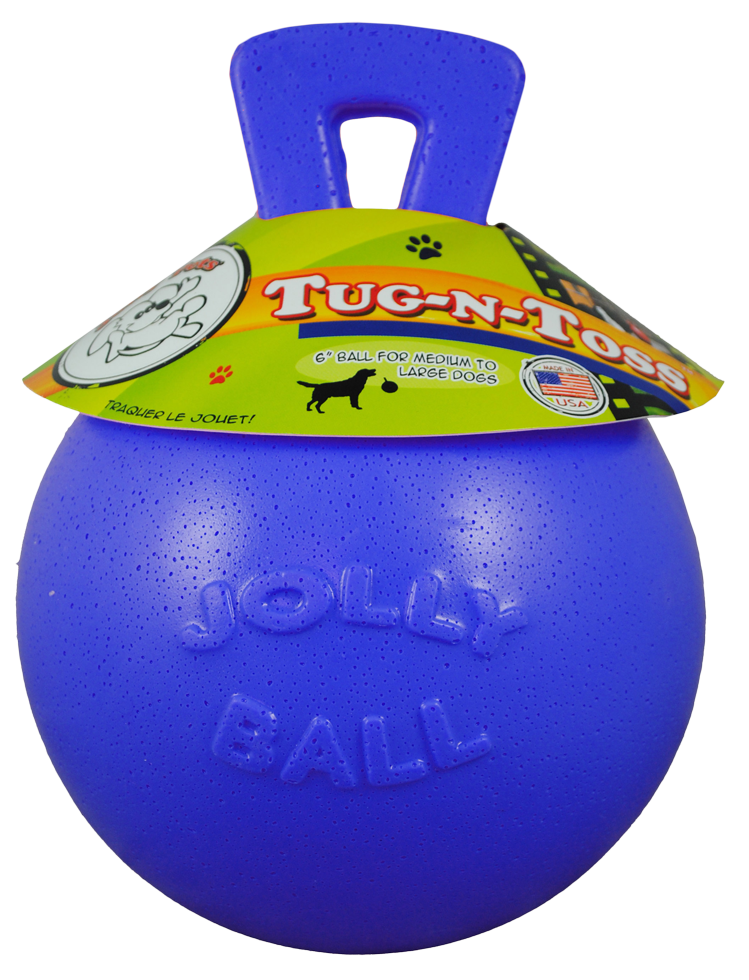 Jolly Tug-n-Toss Blauw L - Speelbal voor Honden (20 cm) - afbeelding 1