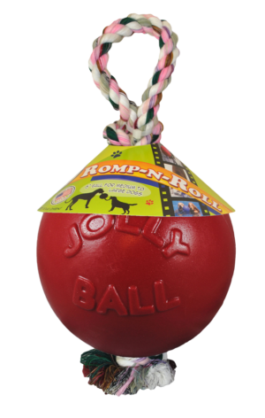 Jolly Romp-n-Roll Rood S (10 cm) - Speelgoed voor Honden