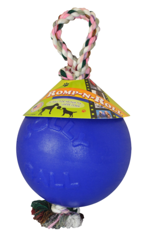 Jolly Romp-n-Roll Blauw S (10 cm) - Duurzaam Hondenspeelgoed