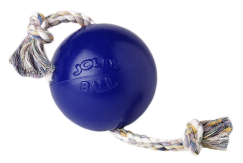 Jolly Romp-n-Roll Blauw S (10 cm) - Duurzaam Hondenspeelgoed - afbeelding 2