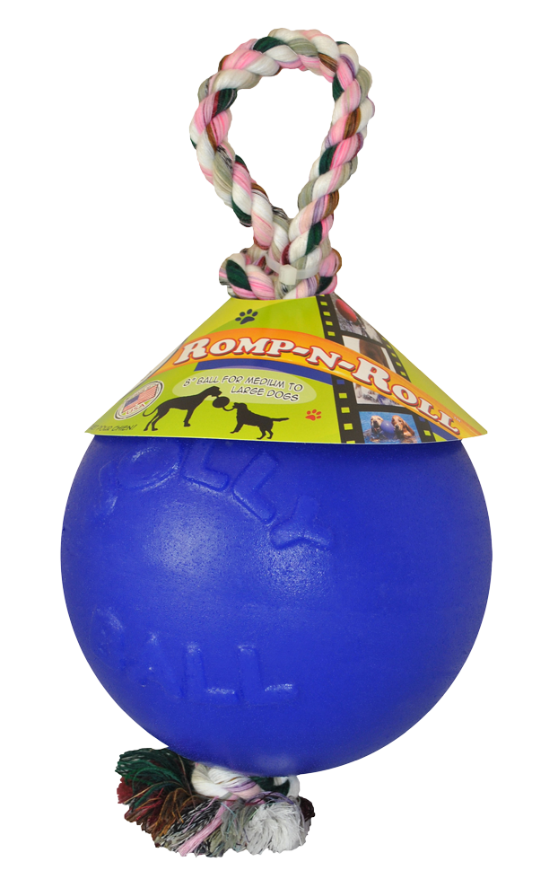 Jolly Romp-n-Roll Blauw S (10 cm) - Duurzaam Hondenspeelgoed - afbeelding 1
