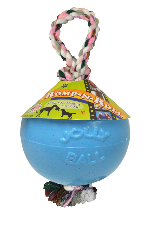 Jolly Pets Romp-n-Roll Bosbessen M (15 cm) - Duurzaam Speelgoed voor Honden - afbeelding 1