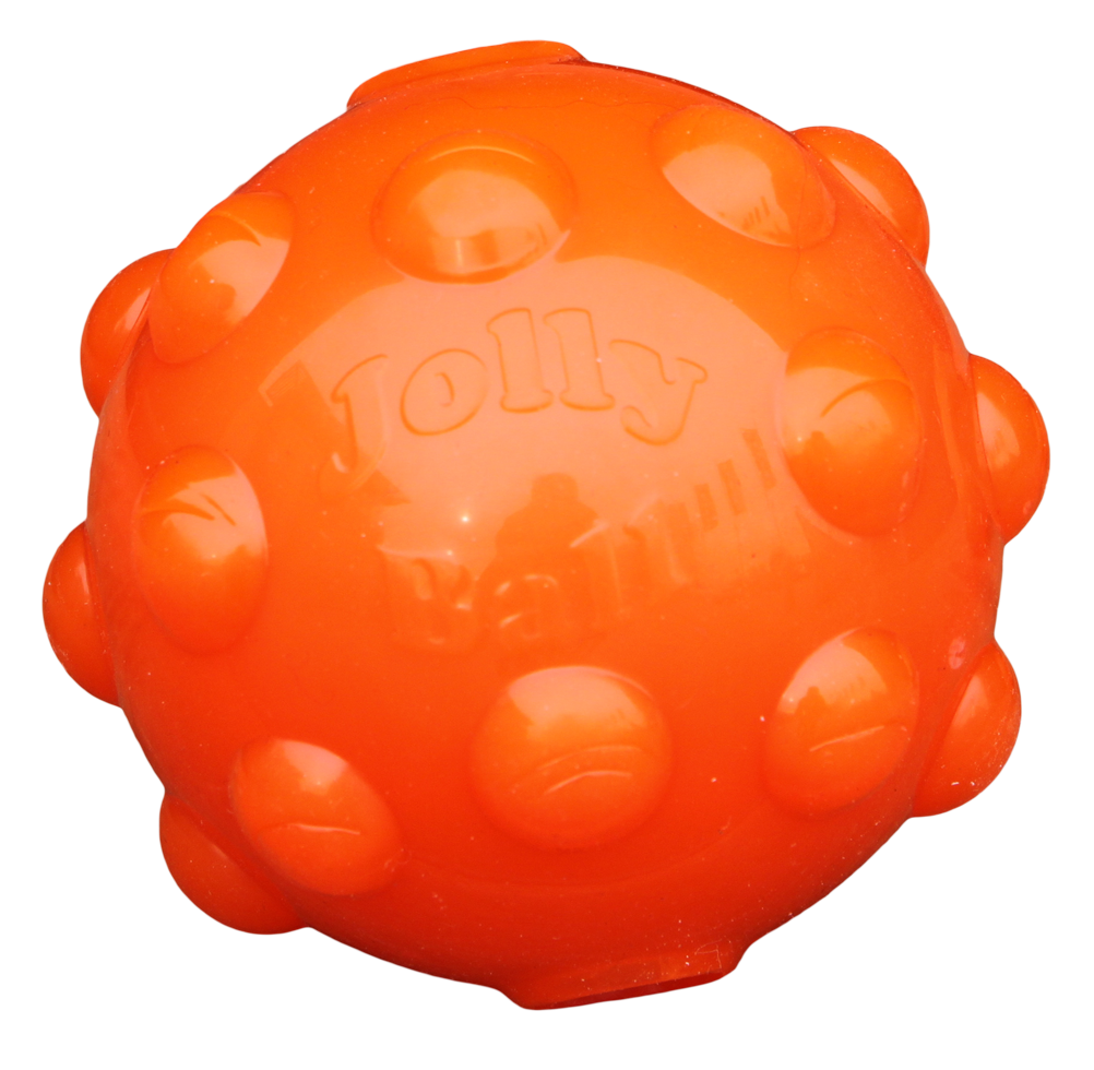 Jolly Jumper Oranje M (10 cm) - TPR Rubberen Stuiterbal - afbeelding 2