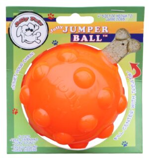 Jolly Jumper Oranje M (10 cm) - TPR Rubberen Stuiterbal