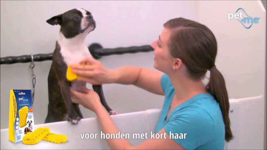 Pet+Me Dog Hair Brush Kort Haar Geel - 4-in-1 Borstel voor Honden - afbeelding 6