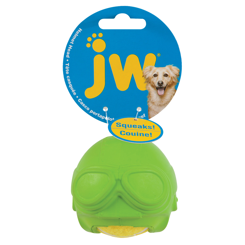 JW Helmet Heads Aviator Speelgoed voor Honden - afbeelding 1