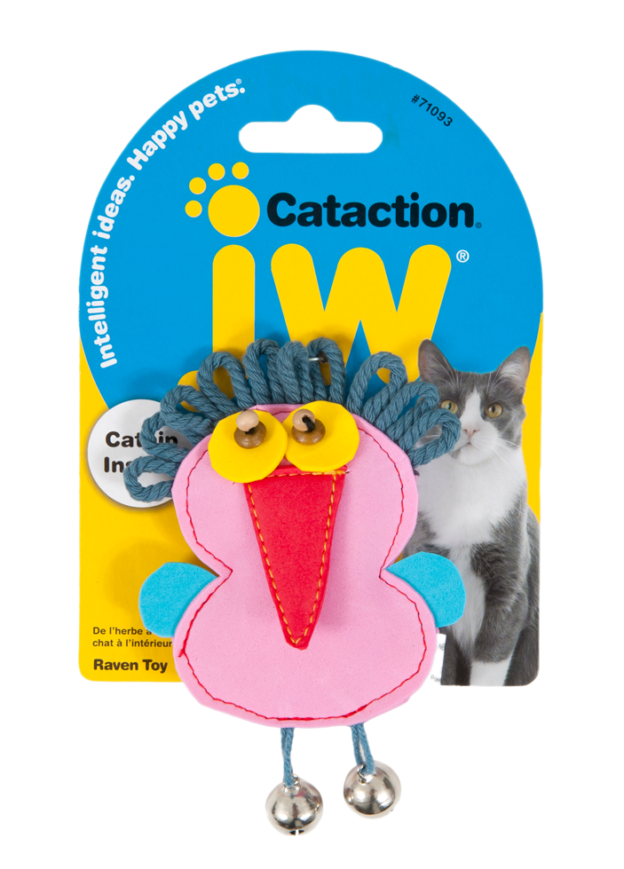 JW Cataction Raven Toy - Speelgoed voor katten, 12 cm x 7 cm - afbeelding 1