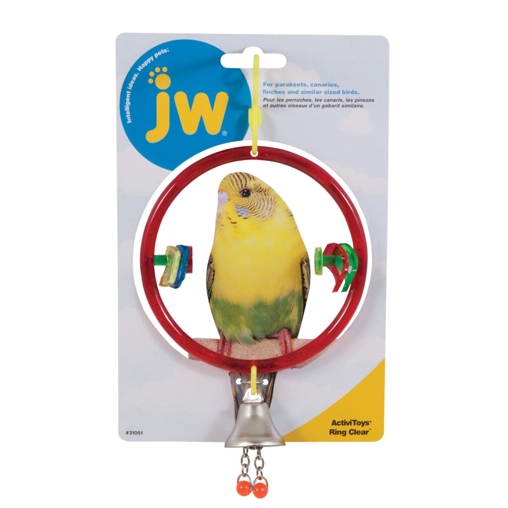 JW Activitoy Ring Clear - Schommel voor kleine vogels - afbeelding 2