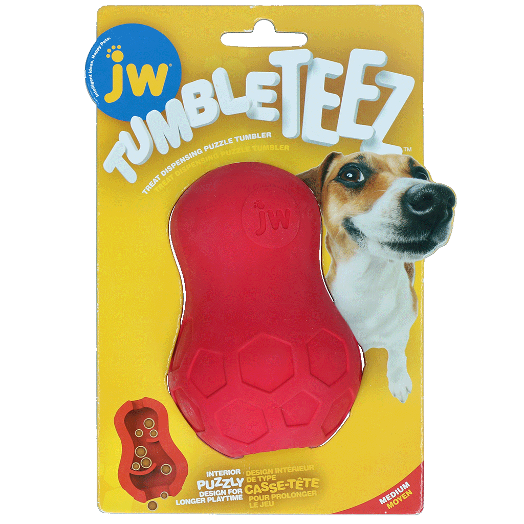JW Tumble Teez Rood - M - Speelgoed voor Honden - afbeelding 1