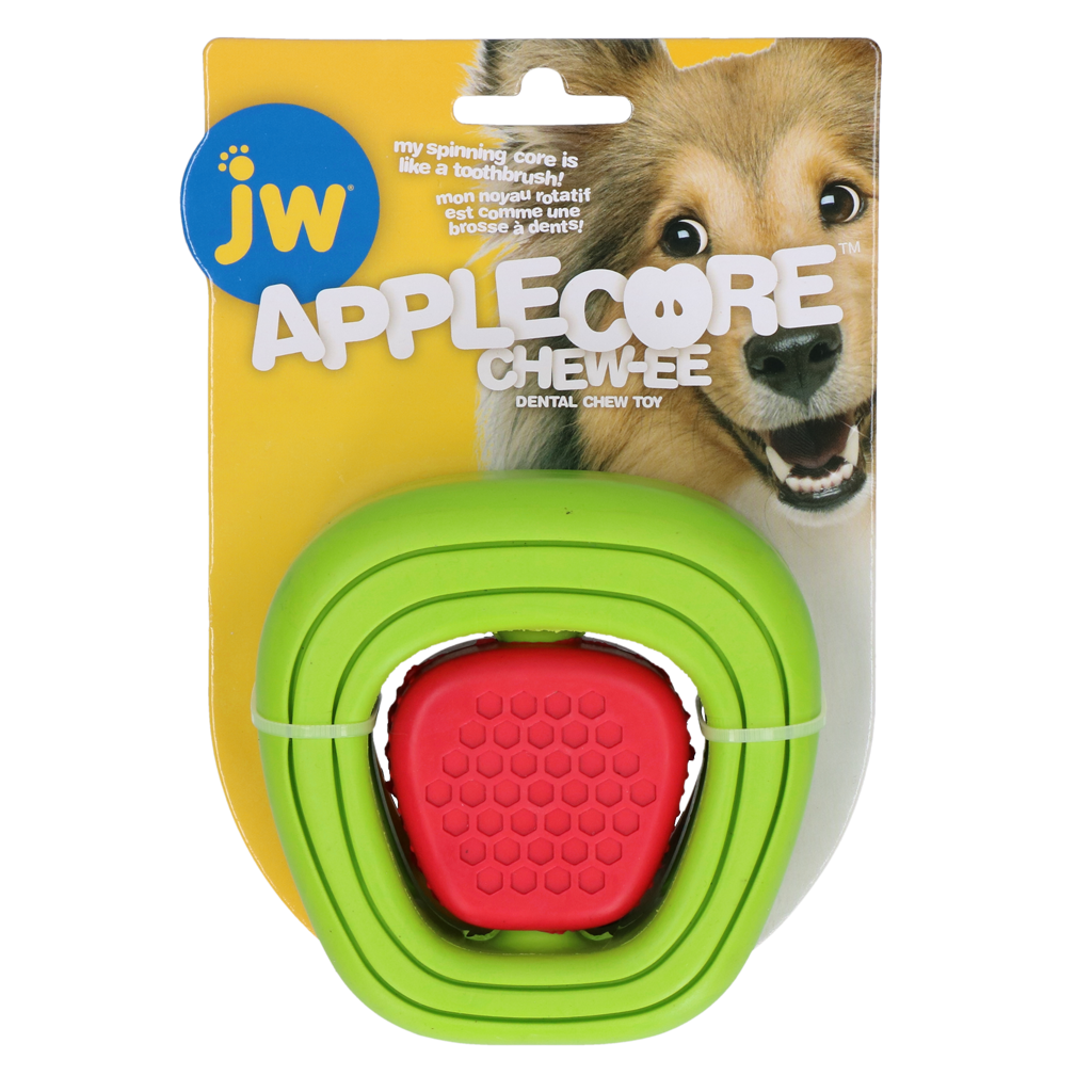 JW Apple Core Chew-Ee hondenspeeltje voor gebitsreiniging - afbeelding 1