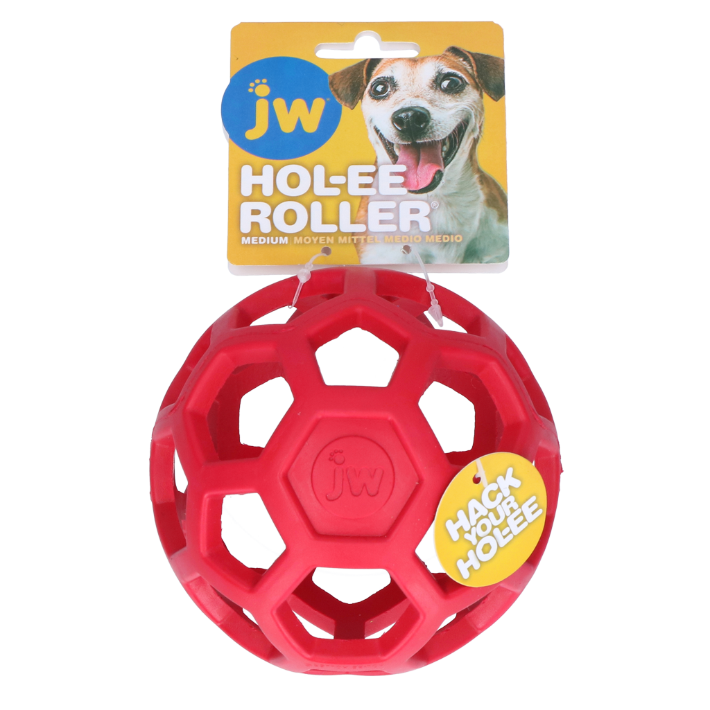 JW Hol-ee Roller Medium Rood - Speelgoed voor Honden