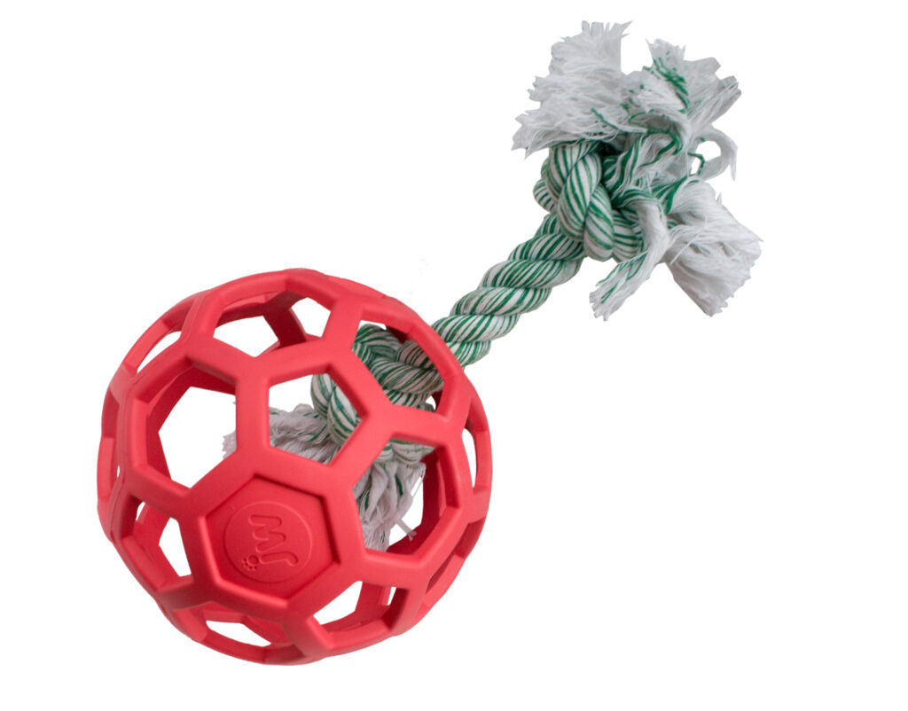JW Hol-ee Roller Jumbo - 19 cm - Natuurlijk rubber hondenspeelgoed - afbeelding 3