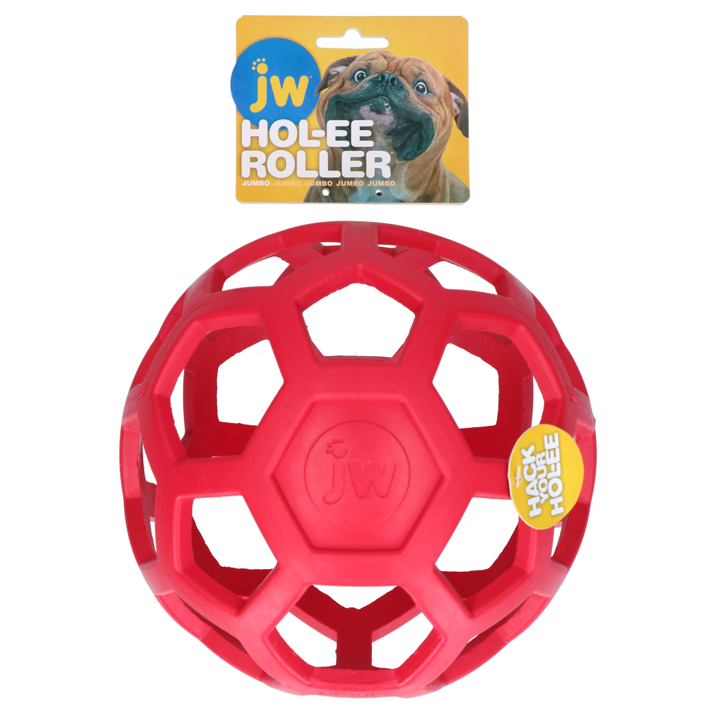 JW Hol-ee Roller Jumbo Rood - Speelgoed voor Honden