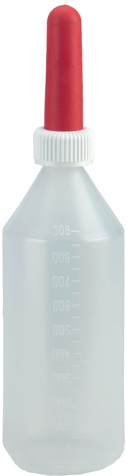Kalverdrinkfles + speen 1 liter - Merkloos
