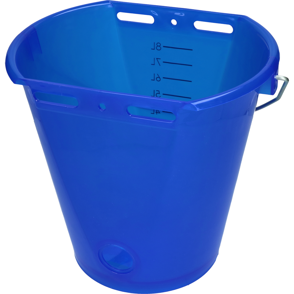Kalveremmer wit transparant 2-zijdig plat Transparant blauw 8L - afbeelding 3
