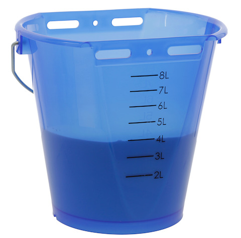 Kalveremmer wit transparant 2-zijdig plat Transparant blauw 8L - afbeelding 5