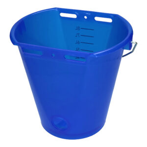 Kalveremmer wit transparant 2-zijdig plat Transparant blauw 8L