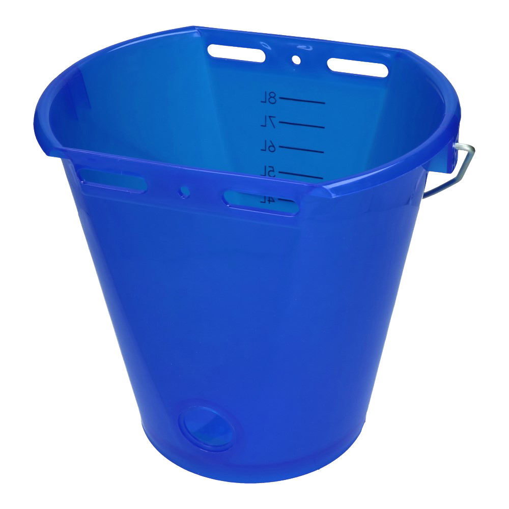 Kalveremmer wit transparant 2-zijdig plat Transparant blauw 8L - afbeelding 1