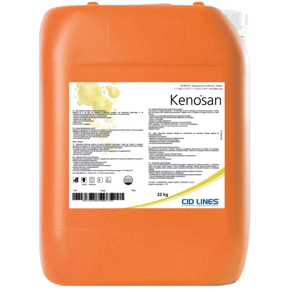 Kenosan 22 kg - Sterk alkalische reiniger met ultra schuimvorming