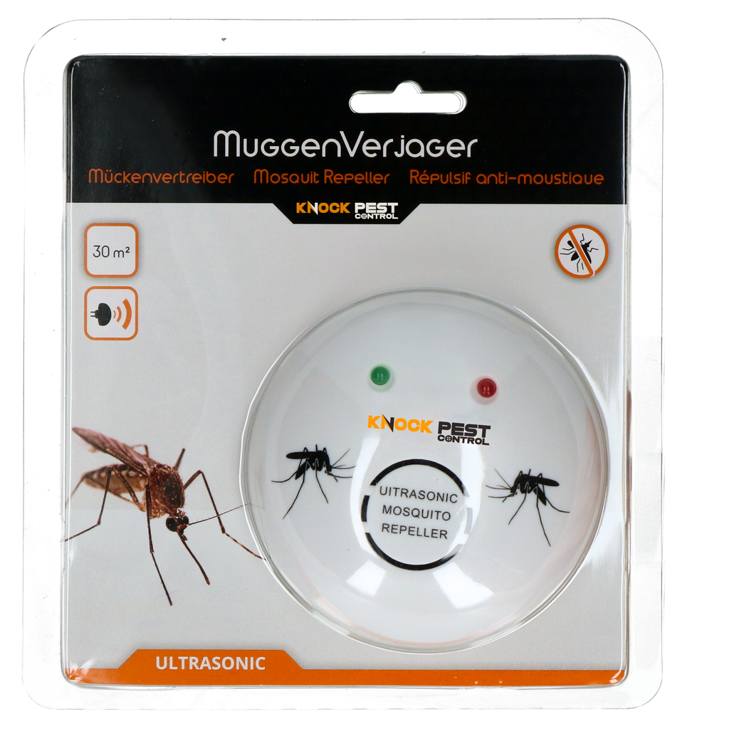 Knock Pest Muggenverjager 30m2 - Ultrasone Muggenbestrijding - afbeelding 1
