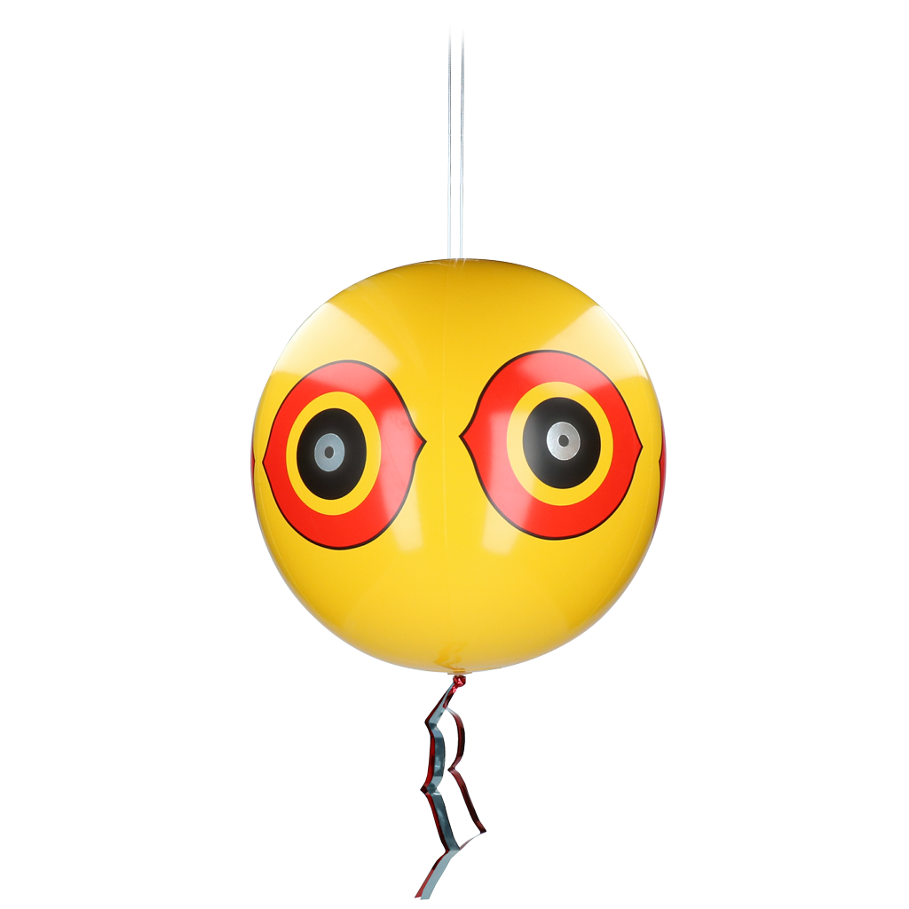 Knock Pest Schrikballon Geel - Opblaasbare Vogelafschrikker Ø 40 cm - afbeelding 1