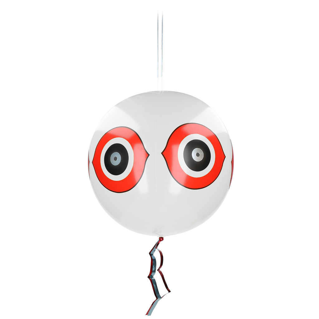 Knock Pest Schrikballon Wit - Opblaasbare Vogelafschrikker Ø 40 cm - afbeelding 1