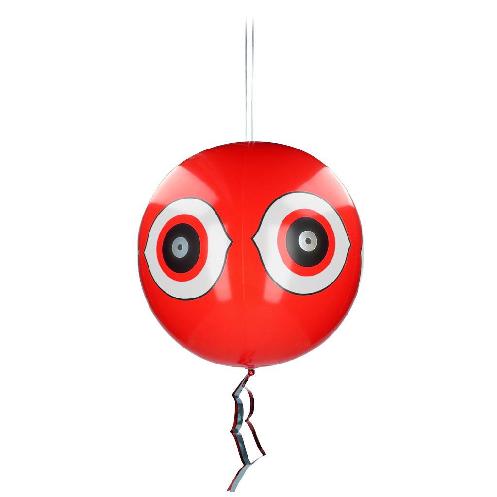 Knock Pest Schrikballon Rood - Opblaasbare Vogelafschrikker Ø 40 cm